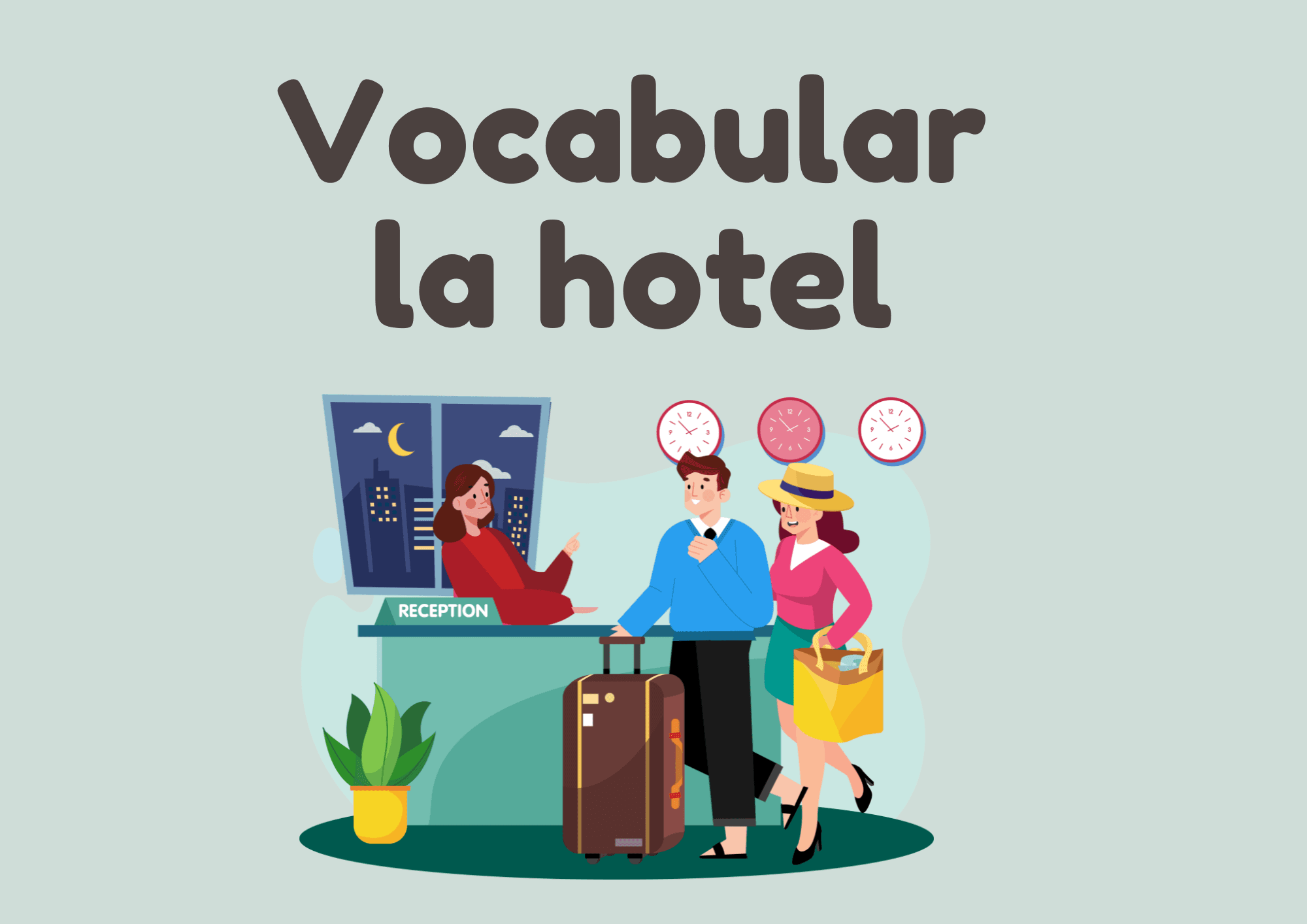 ภาพประกอบ ภาษาโรมาเนียในโรงแรม (Vocabular la hotel)